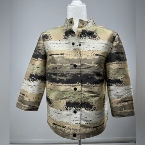 NWT Ming wang gold pattern jacket size XS